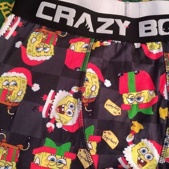 Crazy Boxer 2 Pairs SpongeBob And South Park Christmas Boxer Briefs Large - Picture 9 of 15